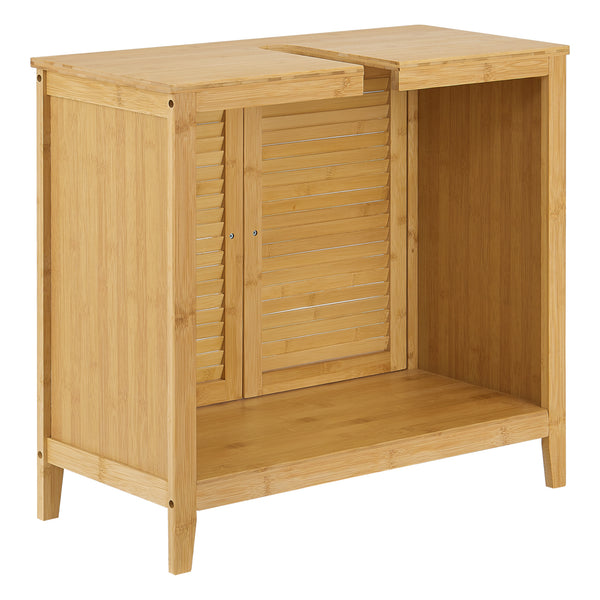 Bambus håndvask underskab Värmdö 60x67x30cm [en.casa].