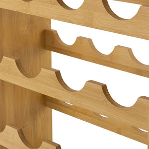 Vinreol i bambus Fetlar 84,8 x 50 x 24 cm [en.casa].