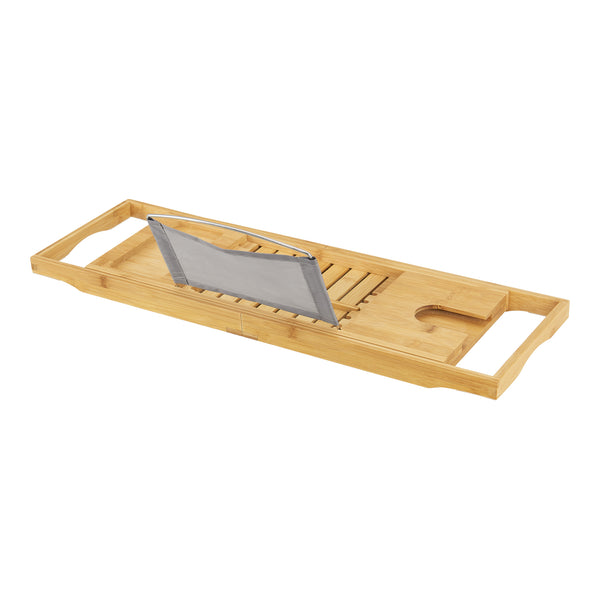 Badeværelseshylde Orivesi bambus udtrækkelig 70 - 105,5 cm [en.casa].