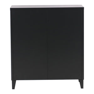 Metalskab Oripää 90x80x33 cm sort [en.casa].