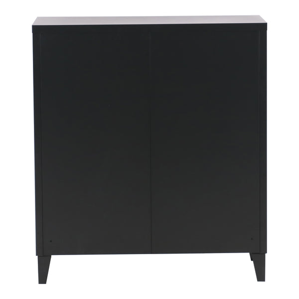 Metalskab Oripää 90x80x33 cm sort [en.casa].