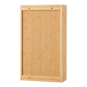 Ikorfat spejlskab 60,5 x 35 x 14 cm naturlig bambus [en.casa].