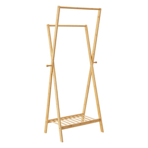 Knagerække Keitele 150 x 60 x 42 cm naturlig bambus [en.casa].