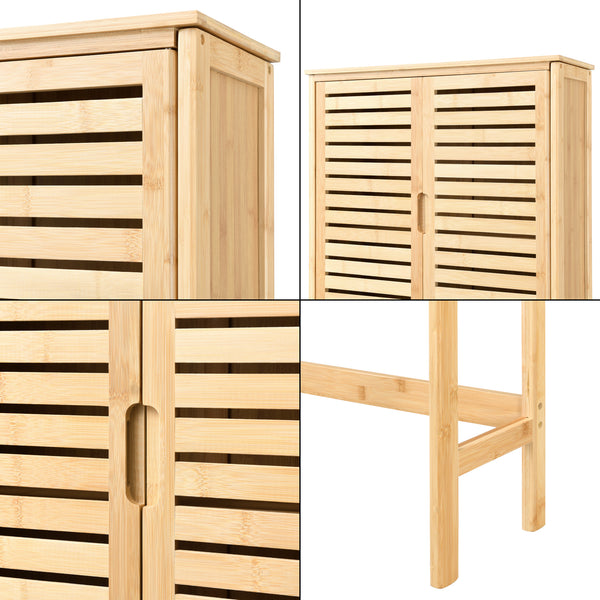 Geta toiletskab 170 x 66 x 23 cm bambus [en.casa].