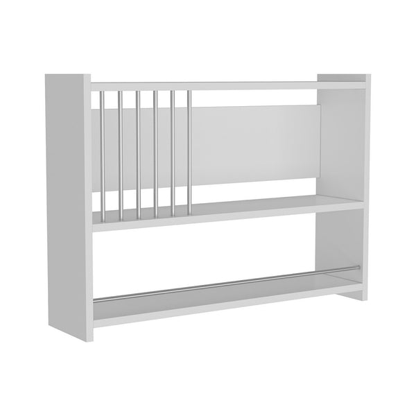 Væghylde Helsingør 60x84x20 cm krydderihylde hvid [en.casa].