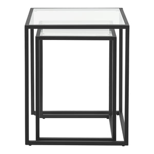 Holstebro sofabord sort/transparent [en.casa].