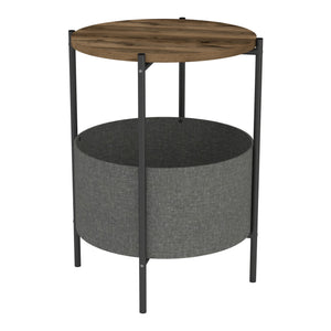 Sidebord Hofors 60x43cm antracit/eg-look, antik [en.casa]