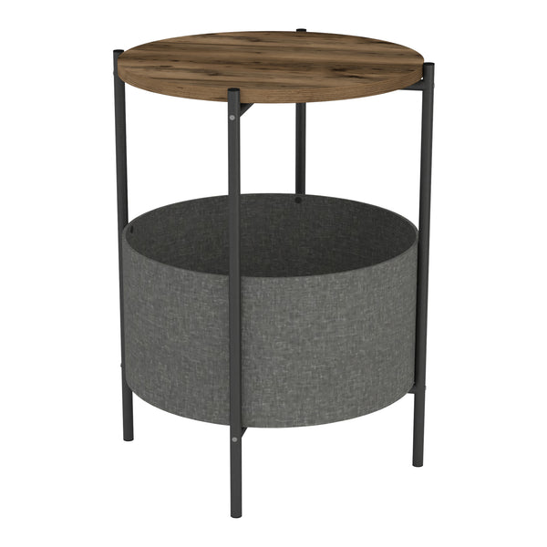 Sidebord Hofors 60x43cm antracit/eg-look, antik [en.casa]