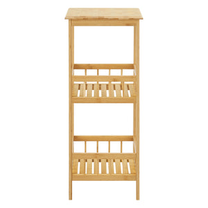 Stående hylde Pyhäjärvi bambus 79x33x33 cm natur [en.casa].