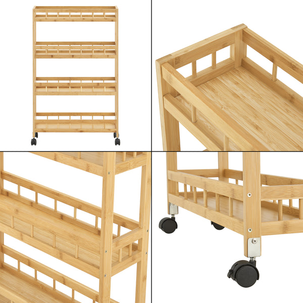 Pyhäjoki trolley 96 x 60 x 18 cm natur [en.casa].