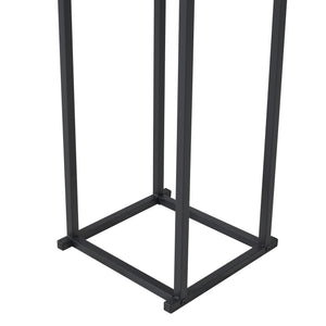 Brændereol Tibro stål 35x35x120 cm sort [en.casa]