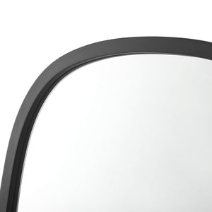 Vægspejl Copertino 70x50 cm sort, mat [en.casa].