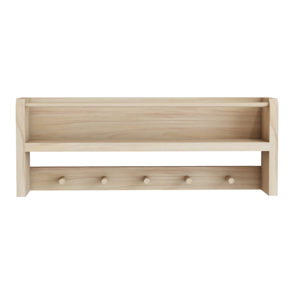 Børnegarderobe Sundeved natur i ægte træ [en.casa]
