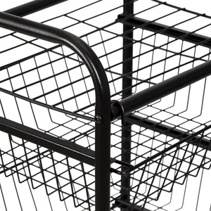 Køkkenvogn Rudbjerg metal sort [en.casa].