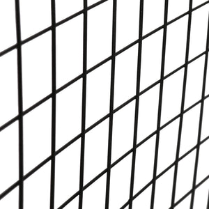 Væggitter Sæby metal 75 x 55 cm sort [en.casa]