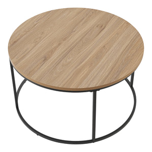 Sofabord Kuhmoinen 45xØ80 cm sort [en.casa].