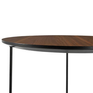 Sidebord 42xØ39,5 cm valnød [en.casa].