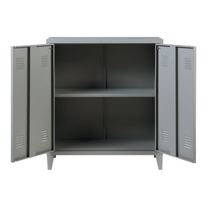 Metalskab Oripää 90x80x33 cm mørkegrå [en.casa].