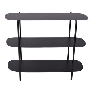 Konsolbord Enebakk 70x90x32cm sort, mat [en.casa].