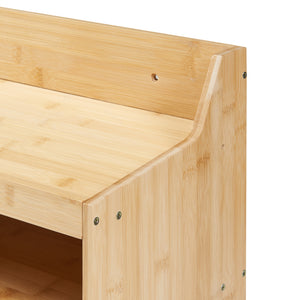 Værktøjsholder Gjemnes 86x25x45 cm bambus [en.casa].