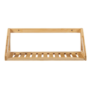 Væghylde sæt Gjerdrum sæt af 2 43x15x15cm bambus [en.casa].