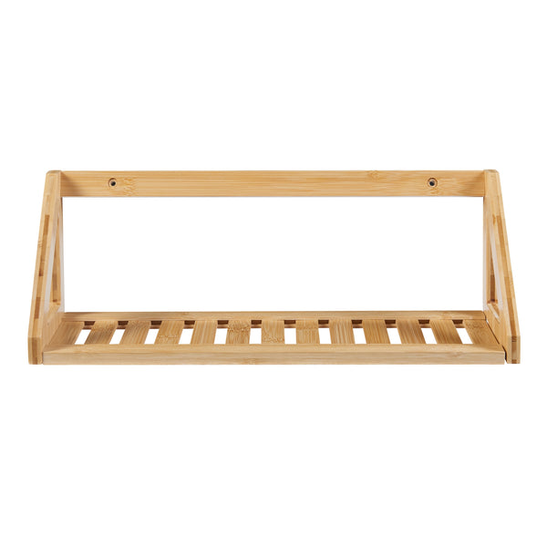 Væghylde sæt Gjerdrum sæt af 2 43x15x15cm bambus [en.casa].