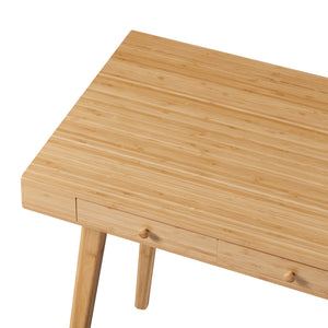 Skrivebord Hässleholm bambus 100x50x75cm natur [en.casa].