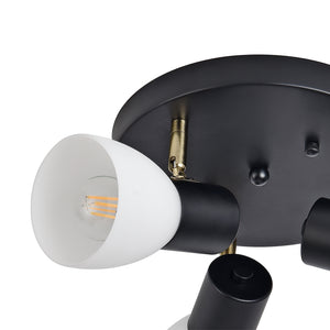 Loftslampe Abbey sort/hvid [lux.pro]