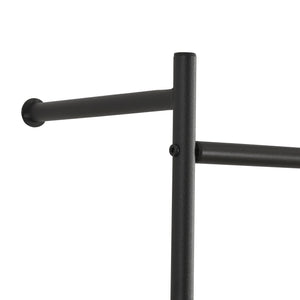 Vægknagerække Bremanger 162x60x26cm sort [en.casa].