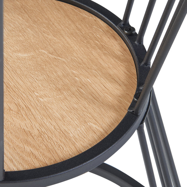 Sidebord Fossbergom sort/eg-look [en.casa].