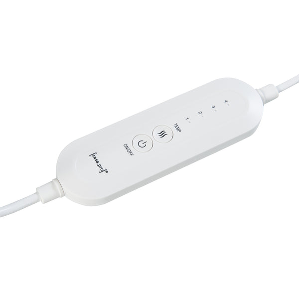 Elektrisk fodvarmer Bari 100W grå [en.casa].