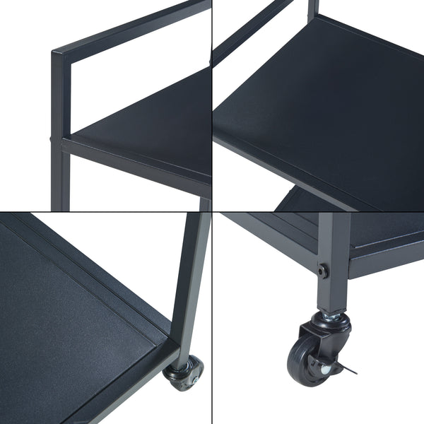 Serveringsvogn Lesja metal sort [en.casa].