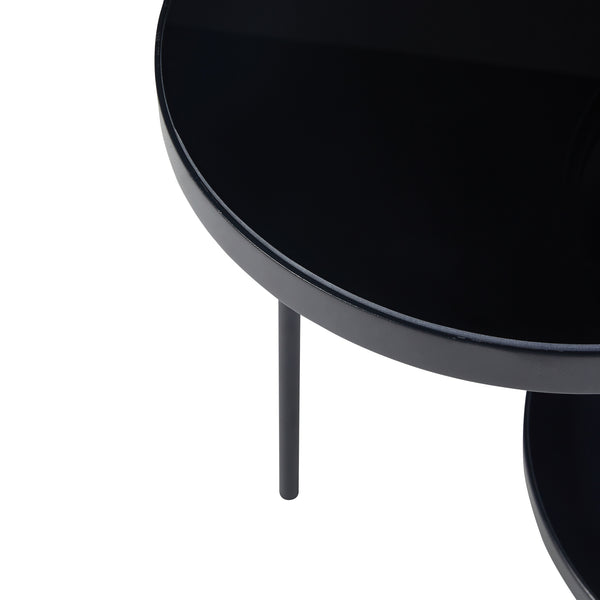 Mölndal sidebord med 3 hylder, sort [en.casa].