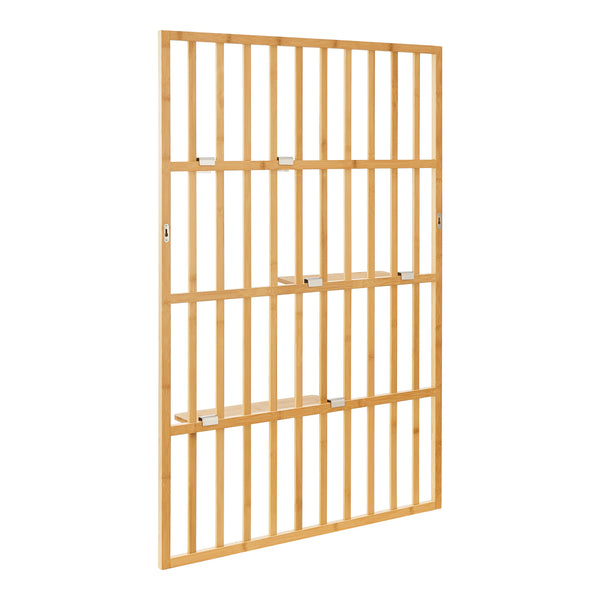 Væghylde Røst 120x80x13cm Bambus [en.casa]