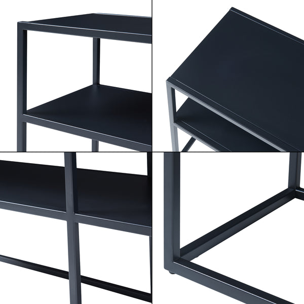 Tv-bord Solund 120x30x46cm Sort [en.casa]