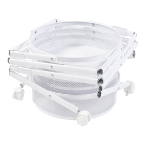 Trolley Sørreisa med 4 niveauer 123xØ37,5cm Hvid [en.casa].