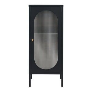 Sideskab Karlskrona 102x43x40 cm sort, mat [en.casa]