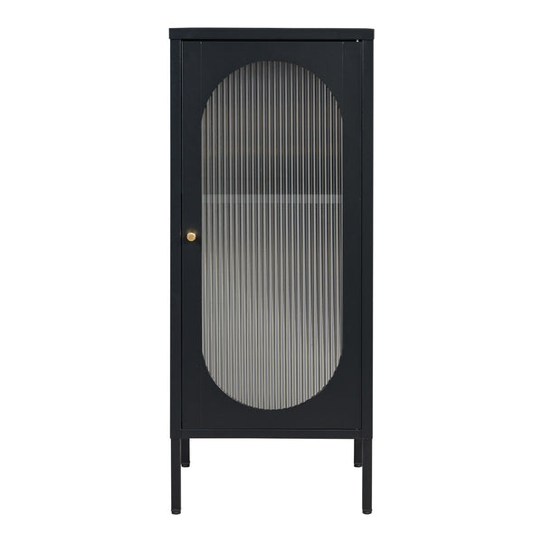 Sideskab Karlskrona 102x43x40 cm sort, mat [en.casa]