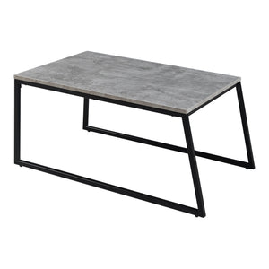 Satbord Hyllestad 2 stk. sæt Sort/Betonlook [en.casa]