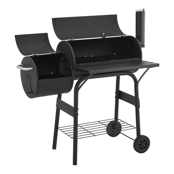 Ryge- og grillvogn Arielli 115x110x64cm sort [casa.pro].