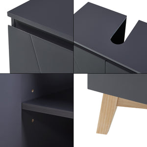 Vaskeskab Overath 60x60x30cm Grå [en.casa]