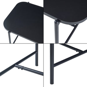 Sofabord Samnanger 110x50x45cm Sort [en.casa]