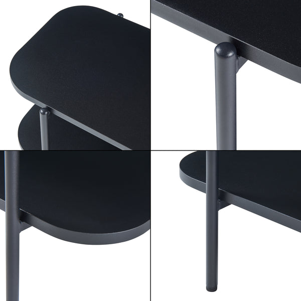 Tv-bord Samnanger 120x40x45 cm Sort [en.casa]