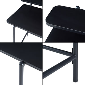 Skrivebord Samnanger 120x55x88 cm Sort [en.casa]