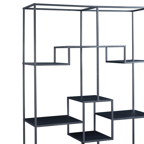 Gulvreol Råde Metal 180x100x35 cm Sort [en.casa]