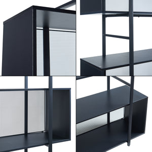 Gulvreol Randaberg 180x180x33 cm Sort [en.casa]