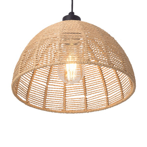 Hængelampe Romsey Metal+Rattan [lux.pro]