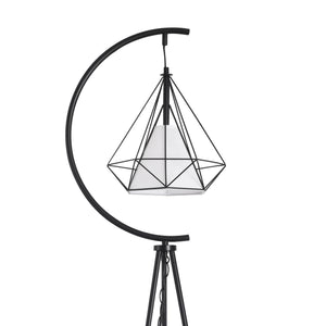 Gulvlampe Austell Metal 171cm Sort/Hvid [lux.pro]