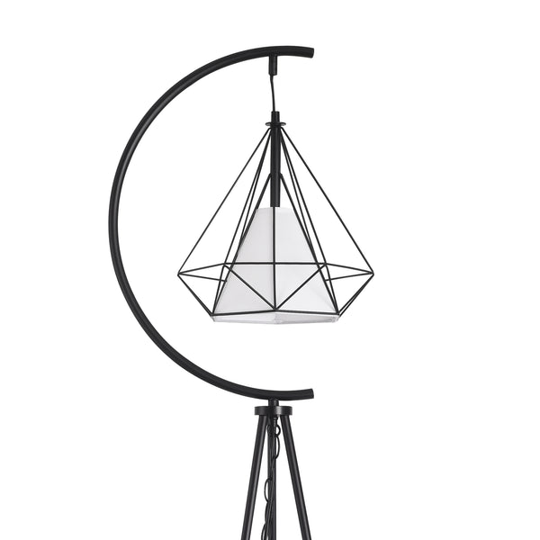 Gulvlampe Austell Metal 171cm Sort/Hvid [lux.pro]