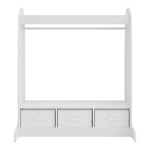 Børnegarderobe Moskenes 107x95x61 cm Hvid [en.casa]